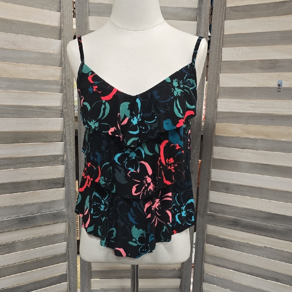 Aqua Green® Women’s Tiered Tankini Top | Small